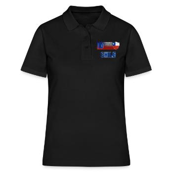 Chile - Frauen Polo Shirt - Schwarz - Vorne - Ailine (174cm)