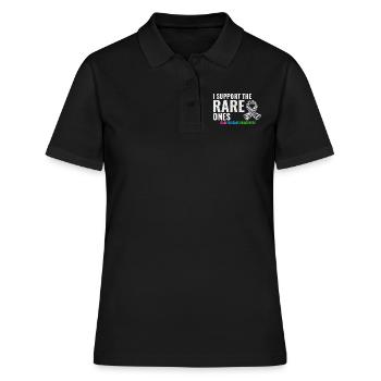 Soutien aux maladies rares : renforcer la sensibilisation - Polo Femme - noir - Devant - Ailine (174cm)