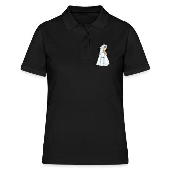 Singe Voile de mariée Mariage - Polo Femme - noir - Devant - Ailine (174cm)