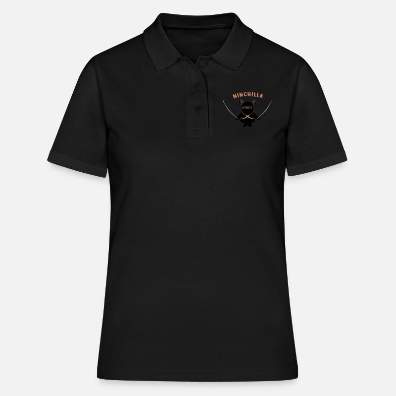 Samurai ninja gift - Women's Polo Shirt - black