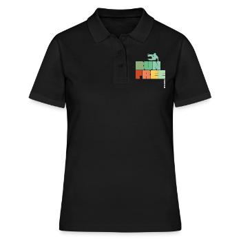 Parkour Run Free - Women's Polo Shirt - black - Front - Ailine (174cm)