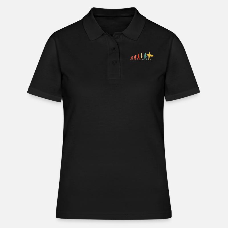 Évolution Du Surf - Polo Femme - noir