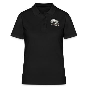 Zuege Bahn - Frauen Polo Shirt - Schwarz - Vorne - Ailine (174cm)