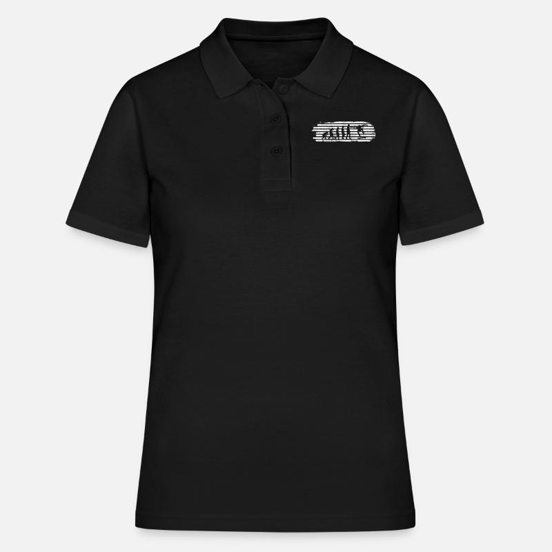 Skateboard Evolution - Women's Polo Shirt - black