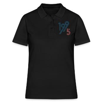 1995 - Frauen Polo Shirt - Schwarz - Vorne - Ailine (174cm)