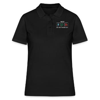 Nerdy Nerd Science - Frauen Polo Shirt - Schwarz - Vorne - Ailine (174cm)