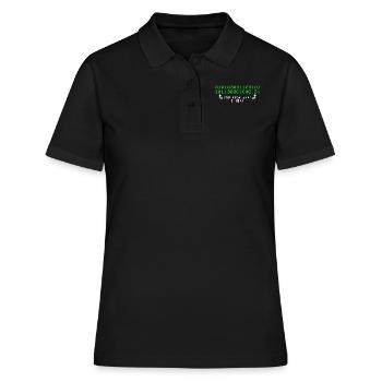 Geek Binaercode Computer Science - Women's Polo Shirt - black - Front - Ailine (174cm)