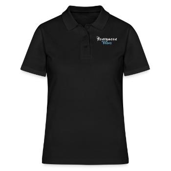 CHEMISE EN LUNE DE MIEL - Polo Femme - noir - Devant - Ailine (174cm)