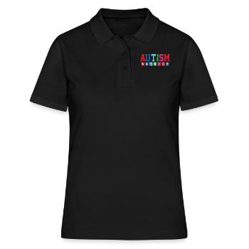 Autism Awareness Autism Warrior Autism - Women's Polo Shirt - black - Front - Ailine (174cm)