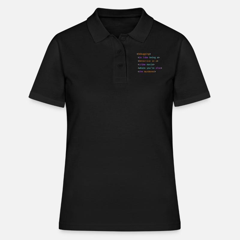 99 Little Bugs In The Code Programmer Coding - Women's Polo Shirt - black