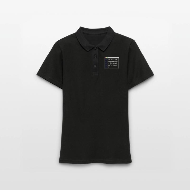 1st Rule Of Programming Programmierer Coding Frauen Polo Shirt