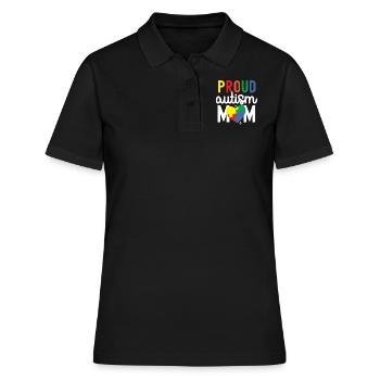 Autismus Bewusstsein - Frauen Polo Shirt - Schwarz - Vorne - Ailine (174cm)