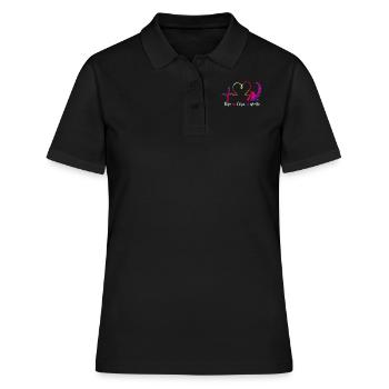 Writing Heart Novel Writer & - Frauen Polo Shirt - Schwarz - Vorne - Ailine (174cm)