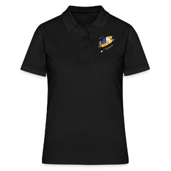Volleyball Player Team Scratch - Frauen Polo Shirt - Schwarz - Vorne - Ailine (174cm)