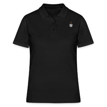 Trumpet Player Pocket - Frauen Polo Shirt - Schwarz - Vorne - Ailine (174cm)