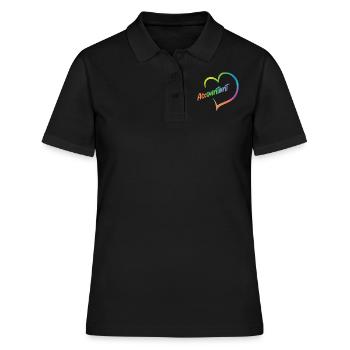 Comptable Comptable Comptable - Polo Femme - noir - Devant - Ailine (174cm)