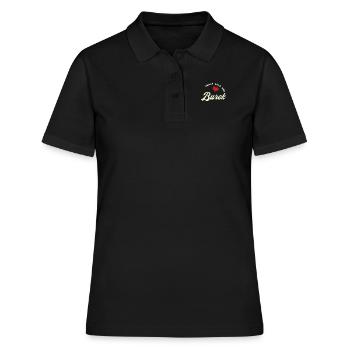 Burek Balkan Spezialitäten - Frauen Polo Shirt - Schwarz - Vorne - Ailine (174cm)