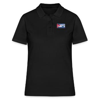 Salsa 123 567 Kuba Flagge - Frauen Polo Shirt - Schwarz - Vorne - Ailine (174cm)