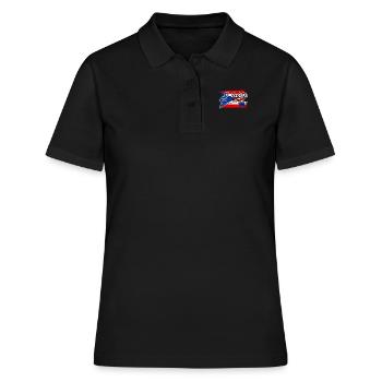 Danseur de Salsa Salsero Puerto Rico Salsero - Polo Femme - noir - Devant - Ailine (174cm)