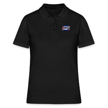 Kuba Salsa Dancer Salsera Kuba Flagge - Frauen Polo Shirt - Schwarz - Vorne - Ailine (174cm)