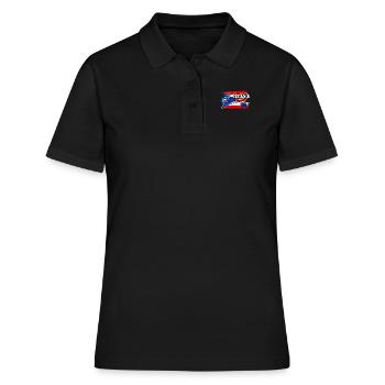 Danseuse de Salsa Salsera Puerto Rico Salsera - Polo Femme - noir - Devant - Ailine (174cm)