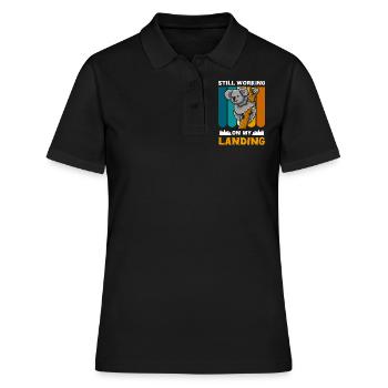 Koala Bär Bär Beuteltier - Frauen Polo Shirt - Schwarz - Vorne - Ailine (174cm)