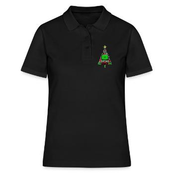 Code Debug Skripting Developer Computerfreak - Frauen Polo Shirt - Schwarz - Vorne - Ailine (174cm)