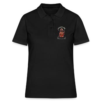 Ukulele girl horse - Frauen Polo Shirt - Schwarz - Vorne - Ailine (174cm)