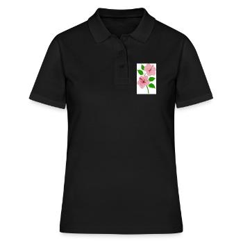 hibiscus - Women's Polo Shirt - black - Front - Ailine (174cm)