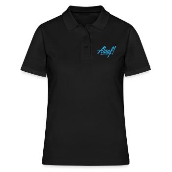 Alaaf! Design blau - Frauen Polo Shirt - Schwarz - Vorne - Ailine (174cm)