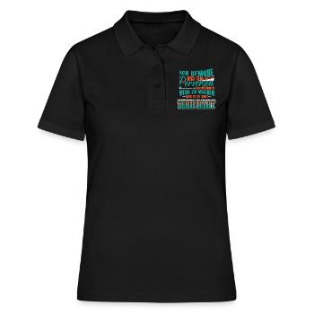perverse Anspielungen zur Zweideutigkeit - Frauen Polo Shirt - Schwarz - Vorne - Ailine (174cm)