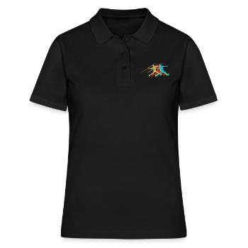 Lancer du javelot d'athlétisme - Polo Femme - noir - Devant - Ailine (174cm)