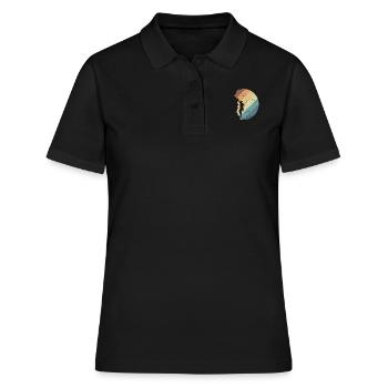 Escalade de bloc la nuit - Polo Femme - noir - Devant - Ailine (174cm)