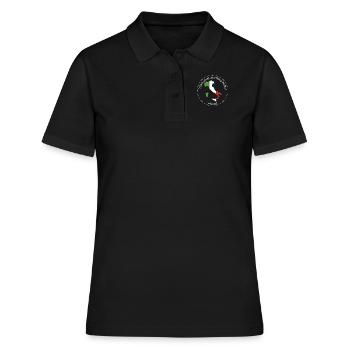 This is where my story begins - Motiv Italien - Frauen Polo Shirt - Schwarz - Vorne - Ailine (174cm)