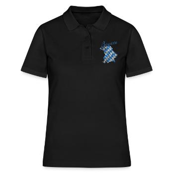 Bayern - Frauen Polo Shirt - Schwarz - Vorne - Ailine (174cm)