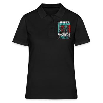 House Celebrations Hardstyle DJing - Polo Femme - noir - Devant - Ailine (174cm)