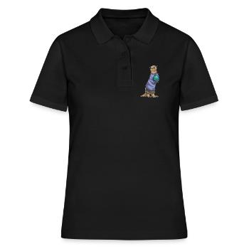 École d’enseignants Otter Story - Polo Femme - noir - Devant - Ailine (174cm)