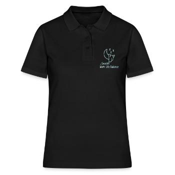 Snooze Équilibre entre vie professionnelle et vie privée - Pyjama de couchage - Polo Femme - noir - Devant - Ailine (174cm)