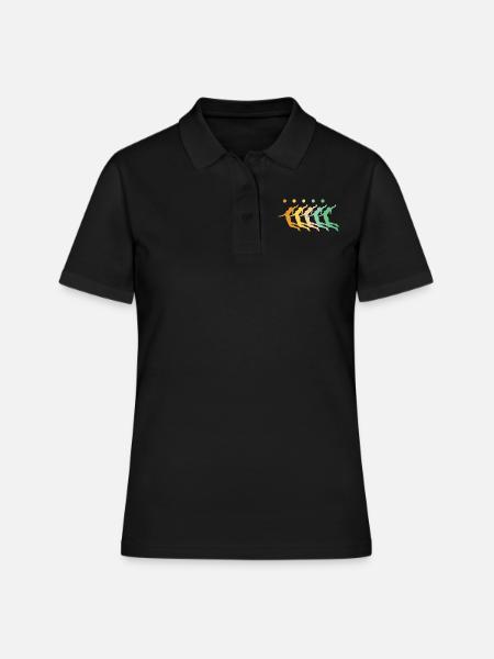 Volleyball Damen - Frauen Polo Shirt - Schwarz