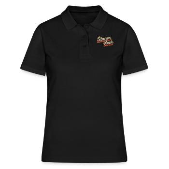 STONER ROCK RÉTRO VINTAGE - Polo Femme - noir - Devant - Ailine (174cm)