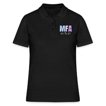MFA We Fix It Assistant médical - Polo Femme - noir - Devant - Ailine (174cm)