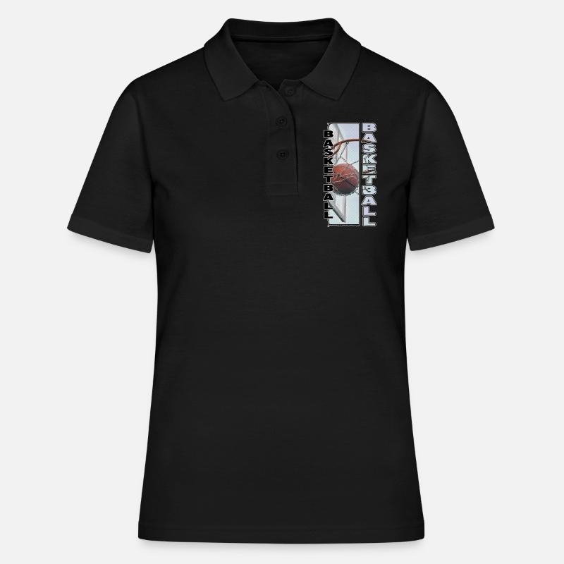 Basketteur Basketteur Basketteur Dunking Sport Player - Polo Femme - noir