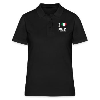 J'aime l'Italie PESARO - Polo Femme - noir - Devant - Ailine (174cm)
