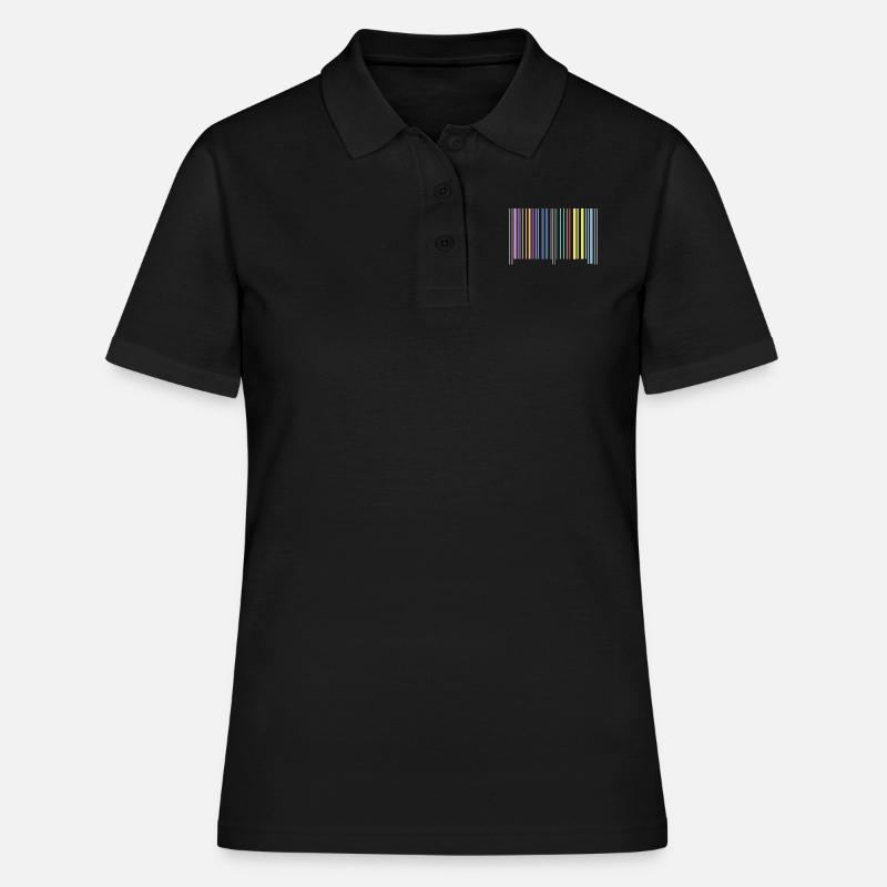 barcode - Women's Polo Shirt - black