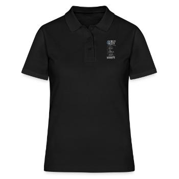 - La fête du baccalauréat. Goodbay. Checklist - Polo Femme - noir - Devant - Ailine (174cm)