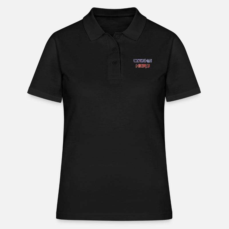 Coding Hero - Programmier-Held - Frauen Polo Shirt - Schwarz
