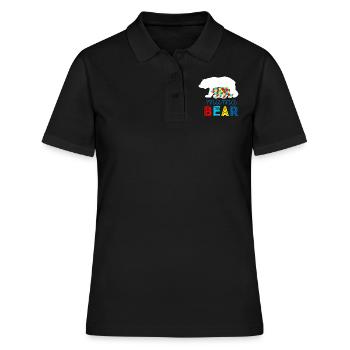 Autismus Autist ADHS Mutter Mama Asperger Geschenk - Frauen Polo Shirt - Schwarz - Vorne - Ailine (174cm)