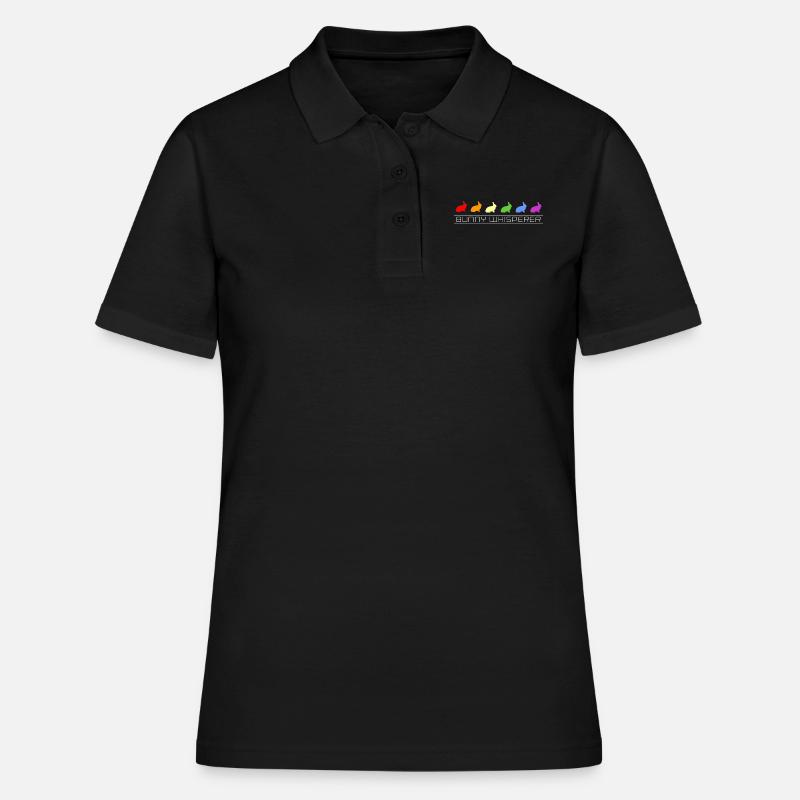 rabbit whisperer - Women's Polo Shirt - black
