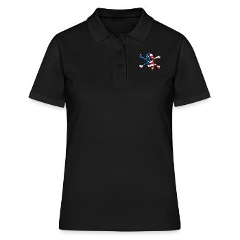 Pavillon pirate - Polo Femme - noir - Devant - Ailine (174cm)