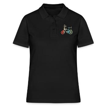 Old School - Polo Femme - noir - Devant - Ailine (174cm)